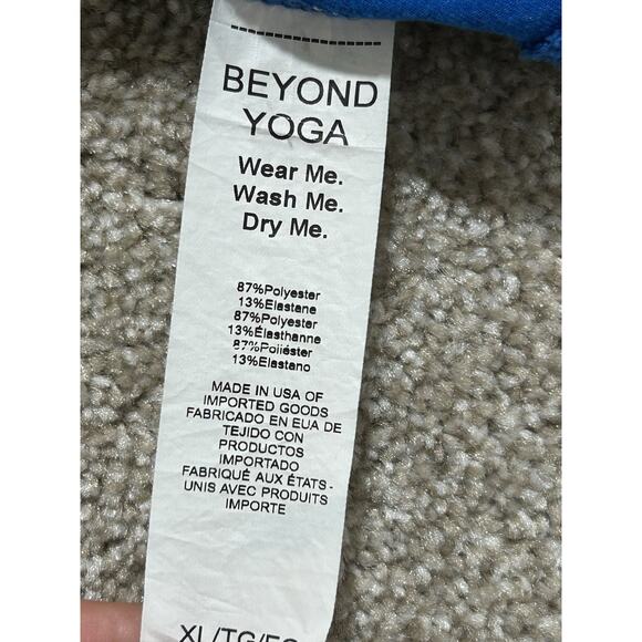 Beyond Yoga Women's XL Blue Space Dye Lift Your Spirits Active Sports Bra - Picture 5 of 7